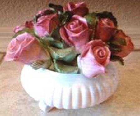 Floral Giftware Red Roses - Flower Pot - No Box