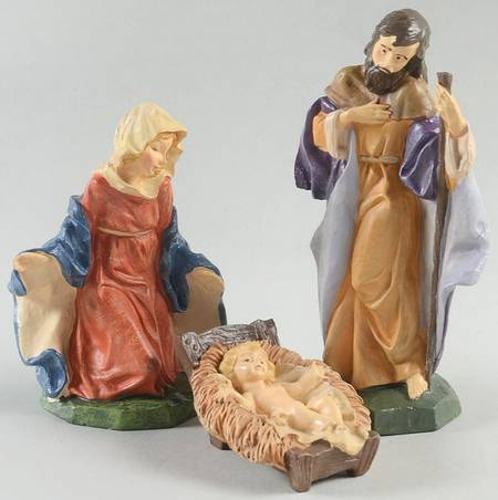 Nativity Heirloom Collection Holy Family-Set Of 3 - With Box