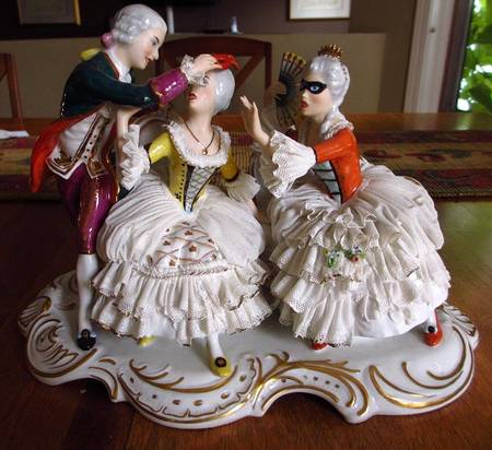 ALka Dresden Decor Figurine Madkerade - Boxed by Alka