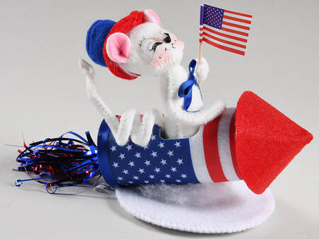Patriotic Mice Patriotic Blast Off Rocket Mouse - No Box
