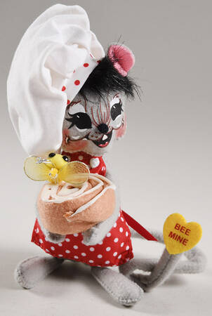 Valentine's Day Mice Bee My Honeybun Chef Mouse - No Box