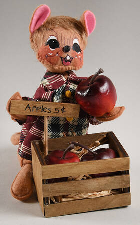 Thanksgiving Mice Apple Picking Mouse - No Box
