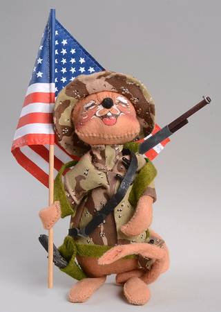 Patriotic Mice Desert Storm Soldier Mouse - No Box