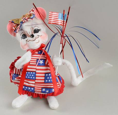 Patriotic Mice Patriotic Girl Mouse - No Box