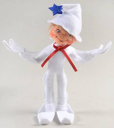 Annalee Dolls White Patriotic Elf - No Box