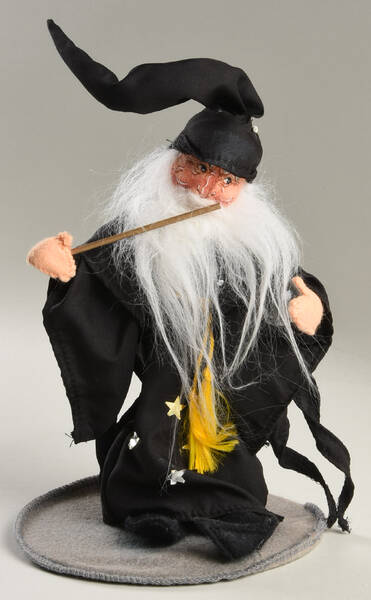 Annalee Dolls Merlin The Magician& Brass Plaque - No Box