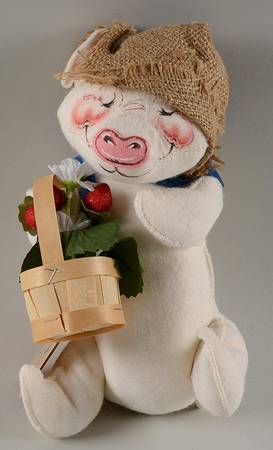 Annalee Dolls 1989 Country Boy Pig - No Box