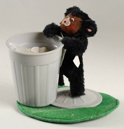 Annalee Dolls Curious Bear Cub In Trash Can - No Box