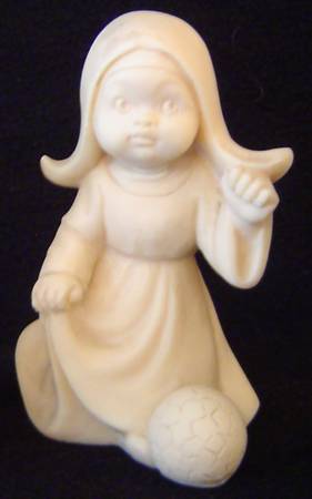 Religious Figurines Nun-Soccer - No Box