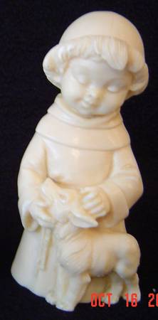 Religious Figurines Choirboy W/ Lamb - Boxed