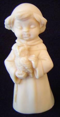 Religious Figurines Choirboy W/ Owl - No Box