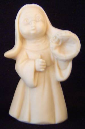 Religious Figurines Nun-Baseball Glove - No Box