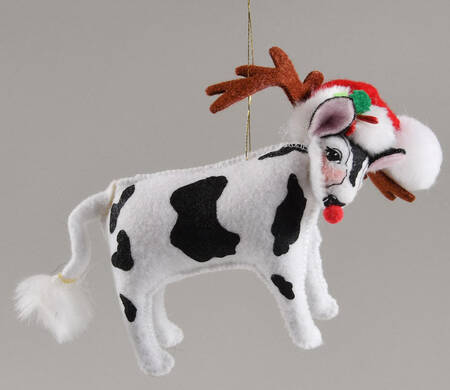 Annalee Christmas Ornaments Got Christmas Cow Ornament - No Box