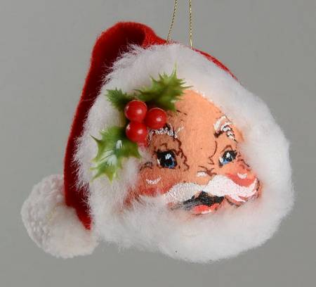 Annalee Christmas Ornaments Santa Head - No Box