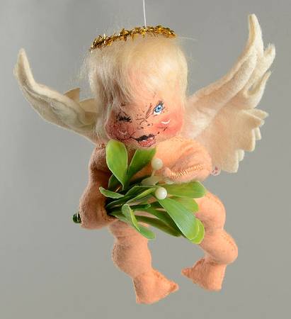 Annalee Christmas Ornaments Angel With Mistletoe - No Box