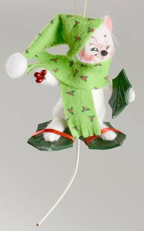Annalee Christmas Ornaments Holly Mouse - No Box