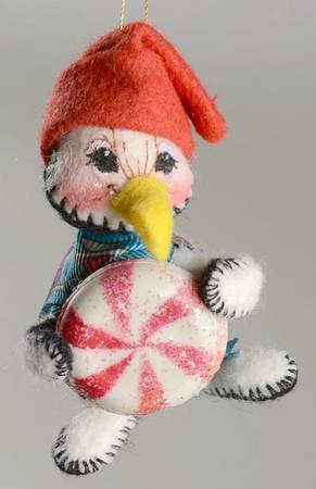 Annalee Christmas Ornaments Penguin Holding Candy - No Box