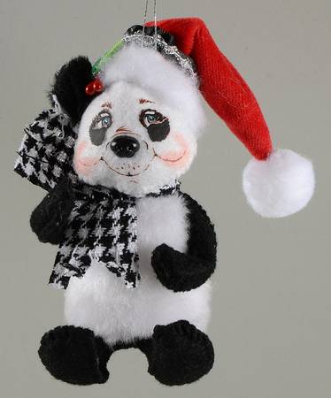 Annalee Christmas Ornaments Classy Panda - No Box