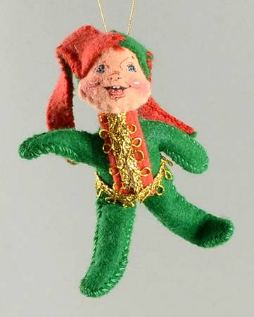Annalee Christmas Ornaments Just A Jester Elf - No Box