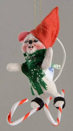 Annalee Christmas Ornaments Sweet Skier Mouse - No Box