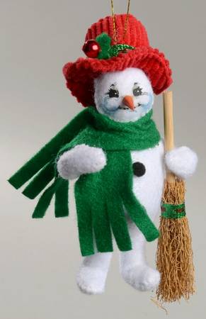 Annalee Christmas Ornaments Ribbon Snowman - No Box