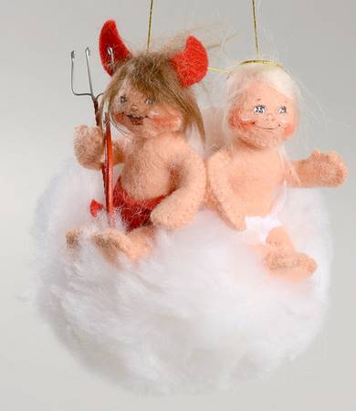 Annalee Christmas Ornaments Naughty Or Nice - No Box