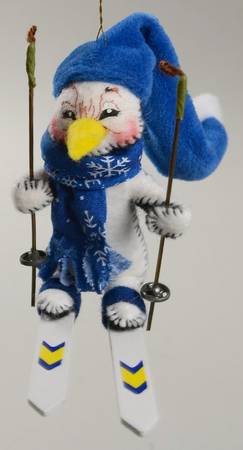Annalee Christmas Ornaments Skiing Penguin - No Box