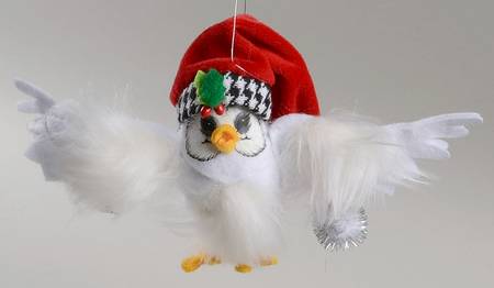 Annalee Christmas Ornaments Classy Owl - No Box