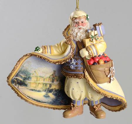 Old World Santa Christmas Snowfall Santa - No Box
