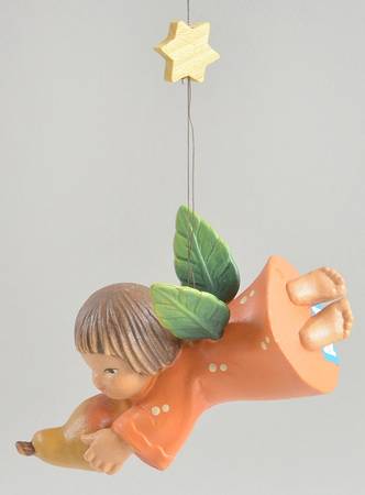 Ferrandiz Flying Angel Ornaments Angel With Pear - No Box