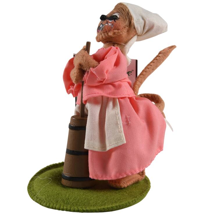 Thanksgiving Mice Colonial Butter Churning  - No Box