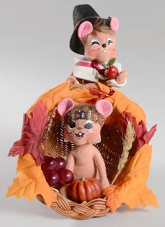 Thanksgiving Mice Cornucopia Mice - No Box