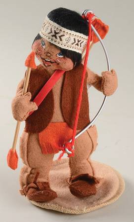 Thanksgiving Indian Boy W/ Bow & Arrow - No Box
