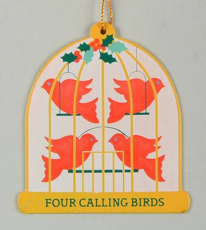 Twelve Days of Christmas Four Calling Birds - Boxed