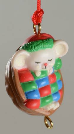 A Merry Little Christmas Mouse Ornaments Nutmeg - No Box