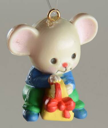 A Merry Little Christmas Mouse Ornaments Jolly - No Box