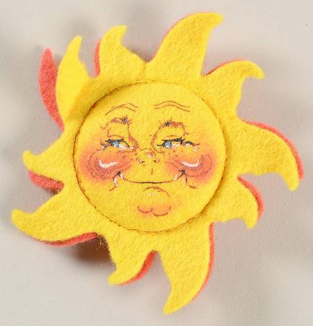 Doll Society Logo Kids 1993 Society Sun Pin - No Box