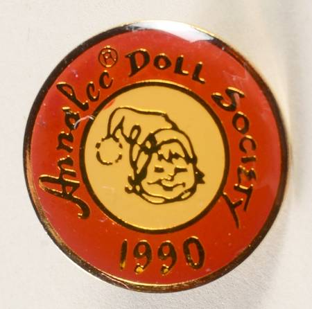 Doll Society Logo Kids 1990 Society Lapel Pin - No Box