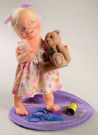 Doll Society Logo Kids Mending My Teddy Kid - No Box
