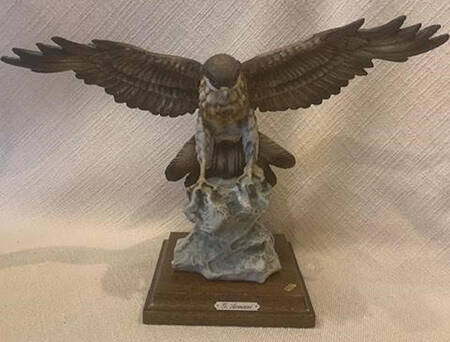 Birds Hawk On Rock - Boxed