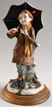 Children Boy With Umbrella - No Box