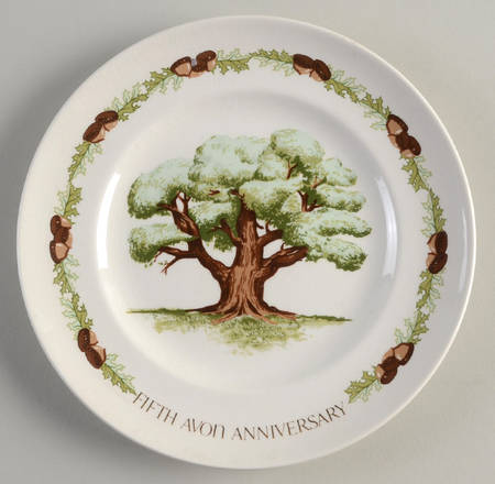 Avon Anniversary Plates by Avon