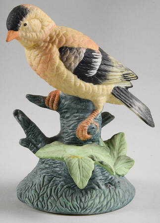 Bird Figurines Gold Finch - No Box