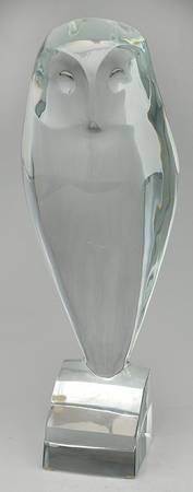 Baccarat Crystal Figurines Owl-Large - With Box Bx851