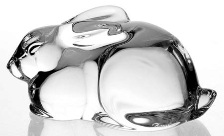 Baccarat Crystal Figurines Rabbit Crouching - Boxed