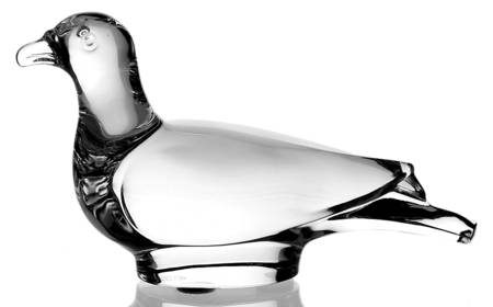 Baccarat Crystal Figurines Turtle Dove-Bird - Boxed