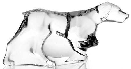 Baccarat Crystal Figurines Pointer-Dog - Boxed