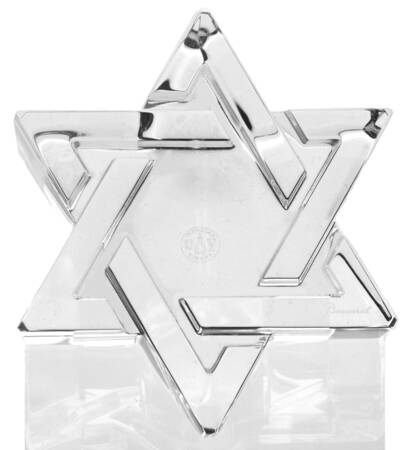 Baccarat Crystal Figurines Star Of David - No Box