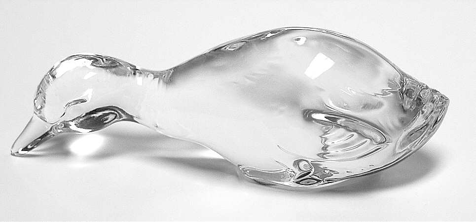 Baccarat Crystal Figurines Duck Hunting-Clear - Boxed