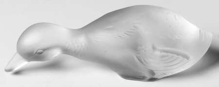 Baccarat Crystal Figurines Duck Hunting-Frosted - Boxed
